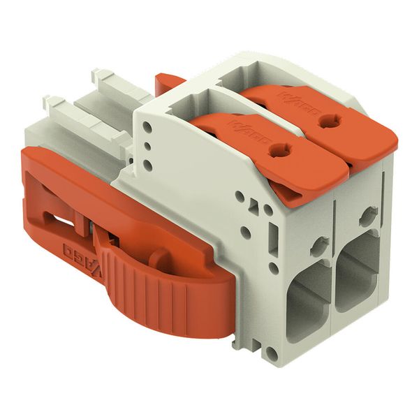 831-1102/038-000 1-conductor female connector; lever; Push-in CAGE CLAMP® image 1