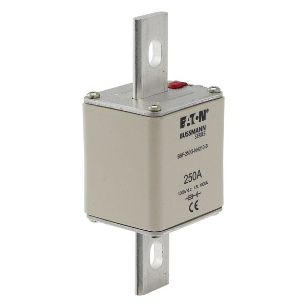 Fuse-link, high speed, 250 A, DC 1000 V, NH2, 54 x 61 x 150 mm, gBat, IEC, bolted connection image 20