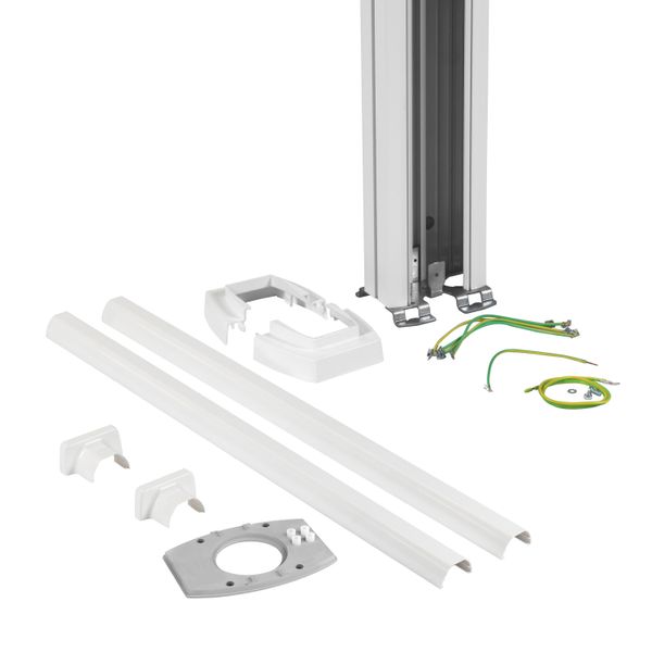 Interlink - column h2.7m one face curve white image 1