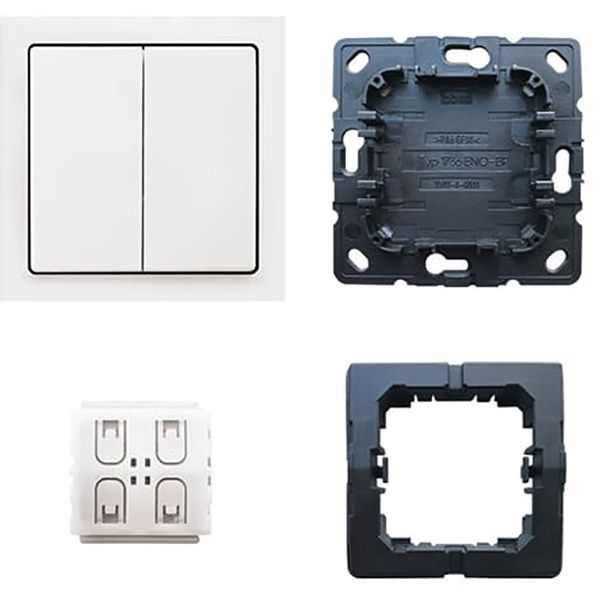 6716 UJ-84 CoverPlates (partly incl. Insert) Remote control White image 1
