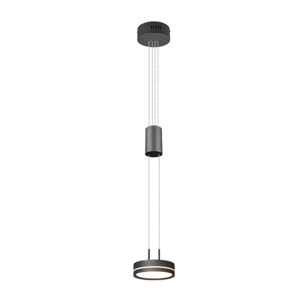 Franklin LED pendant 1-pc anthracite image 1