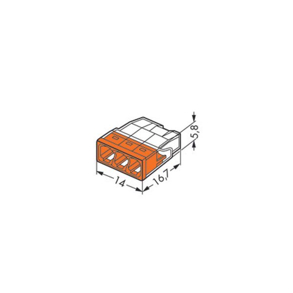 Wago PUSH-WIRE connection terminal 3x 0.5-2.5mmý image 2