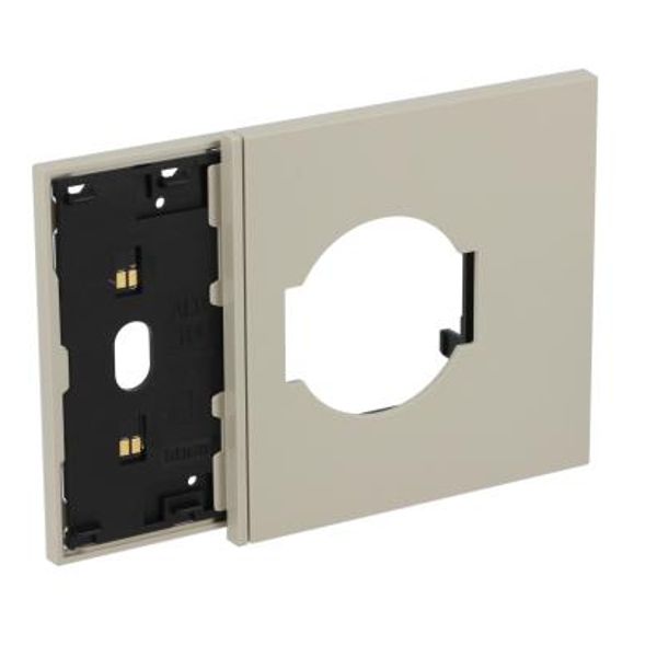 L.NOW - frame 3M sand Schuko socket cover image 1