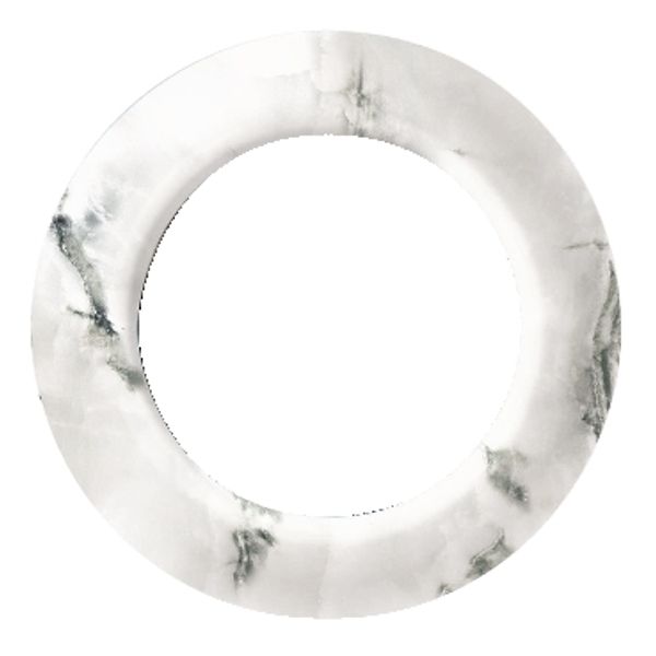 Renova - frame - 1-gang - white marble image 2