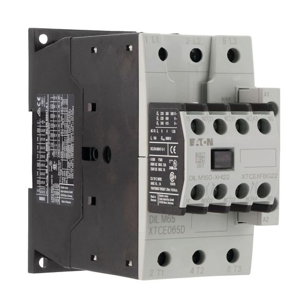 Contactor, 380 V 400 V 30 kW, 2 N/O, 2 NC, RDC 24: 24 - 27 V DC, DC operation, Screw terminals image 16