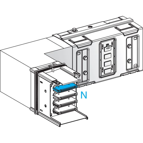 Elbow, KSA500-1000, aluminium conductors, 630A, fixed dimensions (A=B=290mm), turns right or left, white RAL9001 image 1