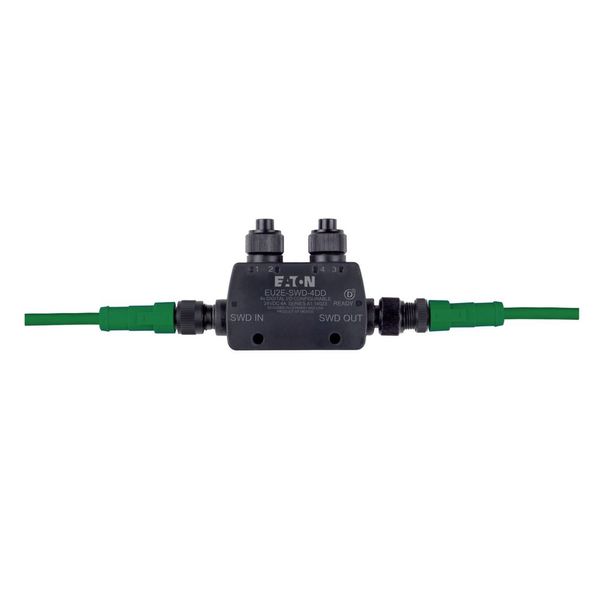 SmartWire-DT T-Connector for IP69K I/O modules, 24 V DC, four parameterizable inputs/outputs with power supply, two M12 I/O sockets image 9