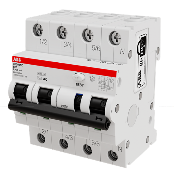 DS203NC B25 AC30 Residual Current Circuit Breaker with Overcurrent Protection image 3