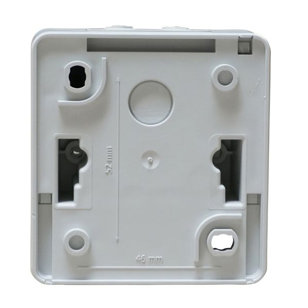 IP44/IP20 Wallmount Box empty 2 modules, black/grey image 3