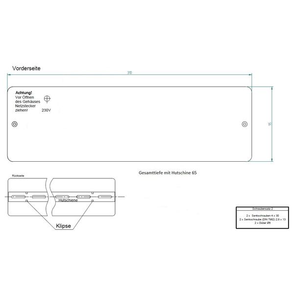 Terminal strip 230V, 6-channel with pump logic/protection image 3