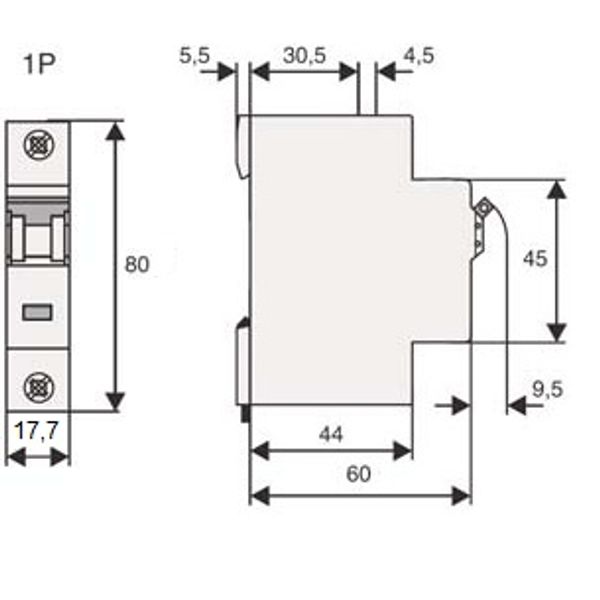 Miniature Circuit Breaker for control cicuits B 4A, 1-pole image 5