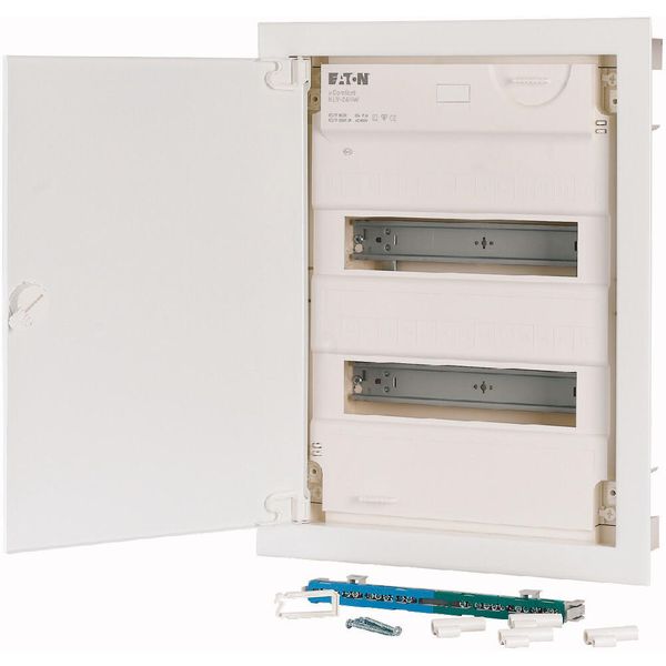 Hollow wall compact distribution board, 2-rows, super-slim sheet steel door image 13