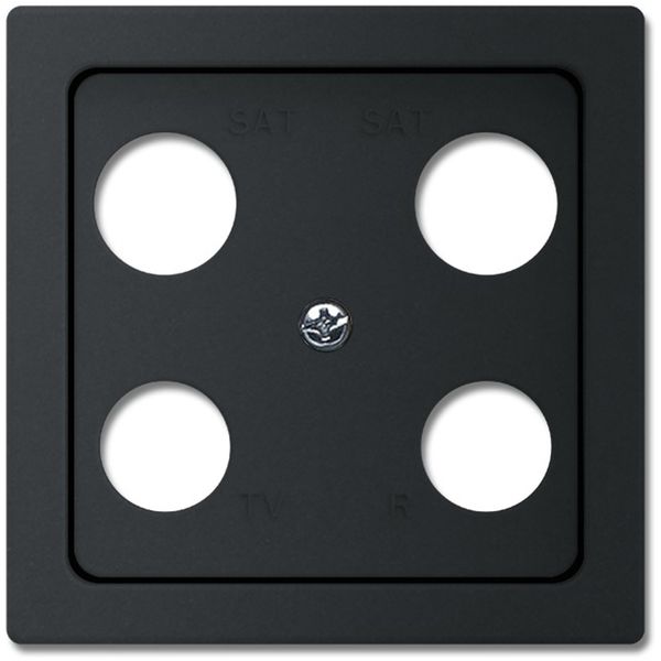 1743-04-885 CoverPlates (partly incl. Insert) future®, Busch-axcent®, carat® black matt image 1