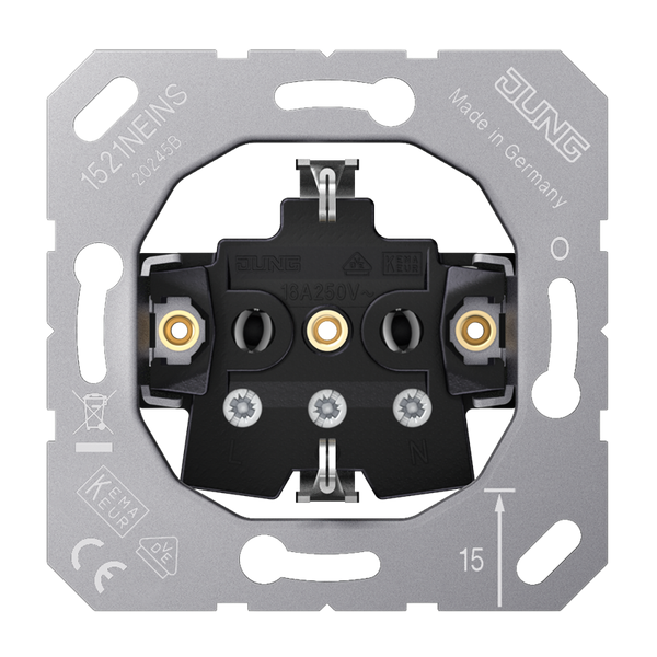 SCHUKO® socket insert screw terminals 1521NEINS image 4