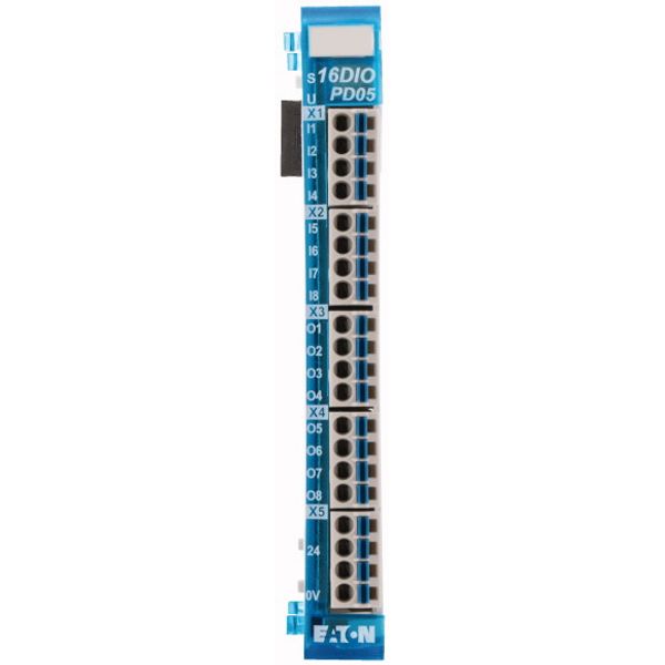 Digital I/O module, 8 digital inputs and 8 digital outputs 24 V DC each, pulse-switching image 3