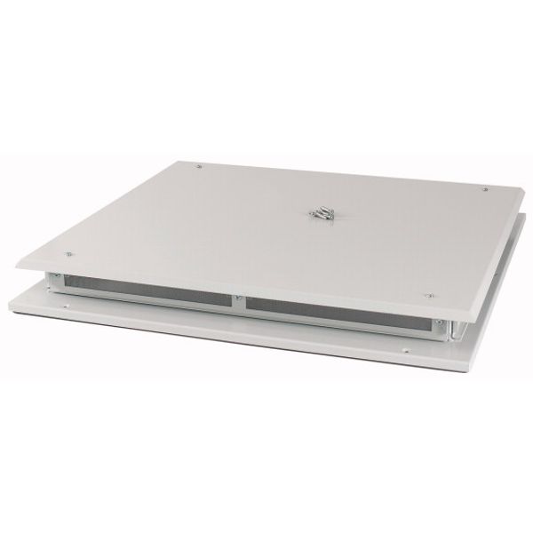 Top plate, ventilated, W=1000mm, IP42, grey image 1