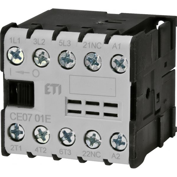 Miniature motor contactor, CE07.01-230V-50/60Hz image 1