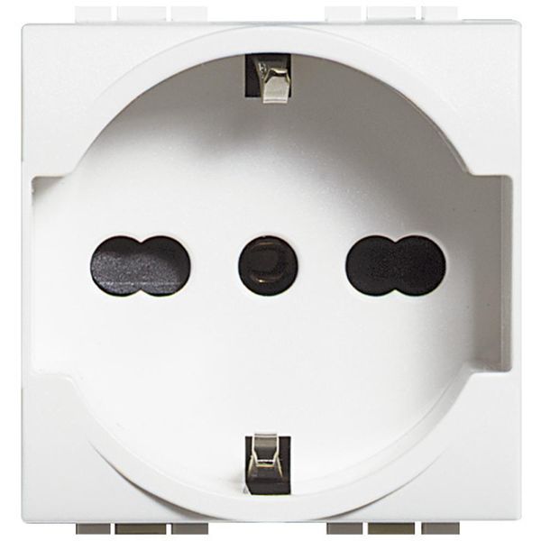 LL - UNEL + 10/16A SOCKET WHITE image 1