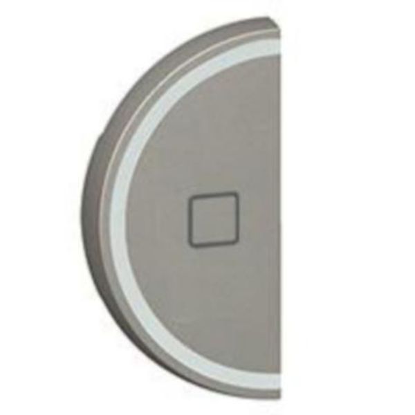 Round key cover Arteor BUS/SCS - shutter STOP marking - 1 module - magnesium image 1