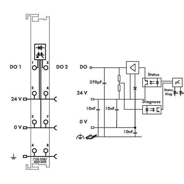 2-channel digital output 24 VDC 2.0 A light gray image 4