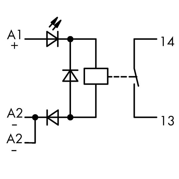 Relay module Nominal input voltage: 24 VDC 1 make contact image 4