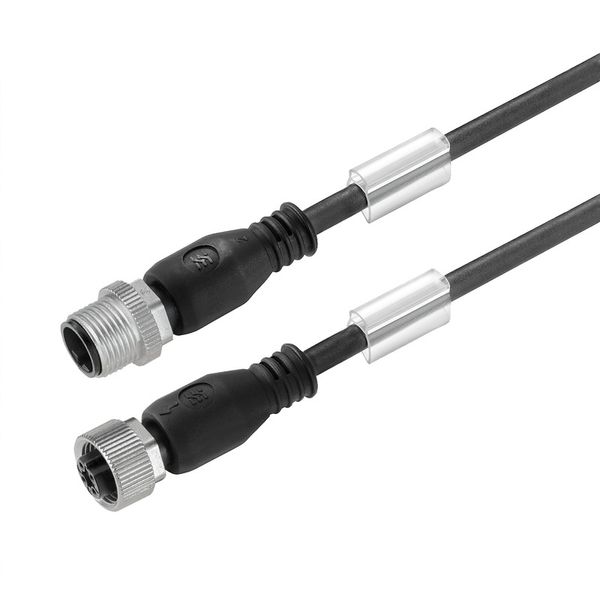 Sensor-actuator Cable (assembled), M12, Number of poles: 12, Cable len image 1