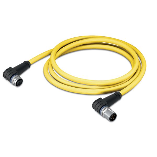 System bus cable for drag chain M12B socket angled M12B plug angled ye image 3