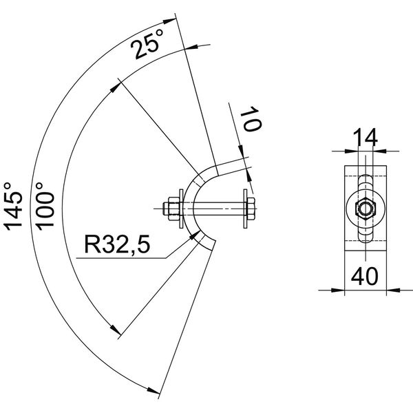 TKS-L-36 M12 FT Tensioning claw, light  M12x80 image 2