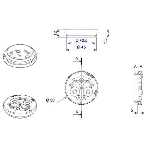 Cable entry grommets 40mm, 10 cable glands, (1PU=10pcs.) image 3