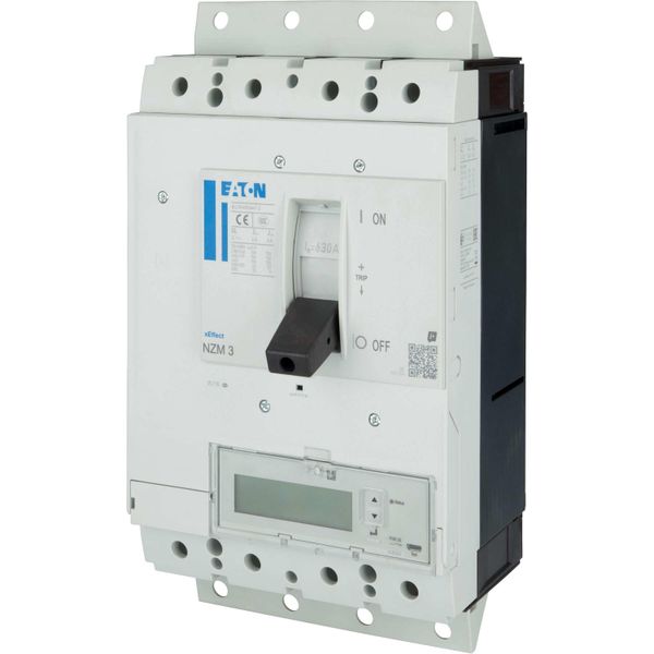 NZM3 PXR25 circuit breaker - integrated energy measurement class 1, 630A, 4p, variable, plug-in technology image 10