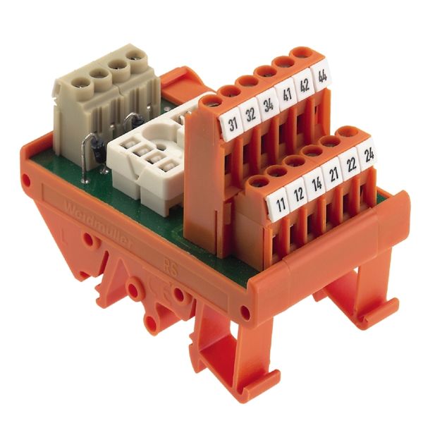 Relay module, 24 V DC, 4 CO contact , Screw connection image 2