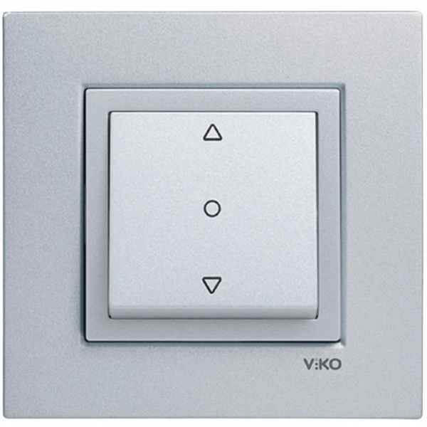 Novella-Trenda Silver One Button Blind Control Switch image 1