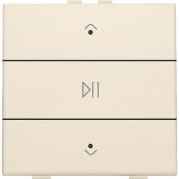 Single audio control with LEDs for Niko Home Control, cream image 2