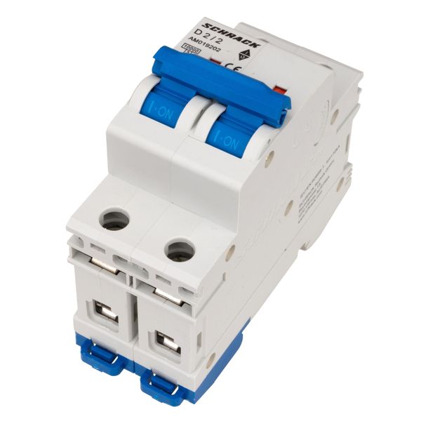 Miniature Circuit Breaker (MCB) AMPARO 10kA, D 2A, 2-pole image 4