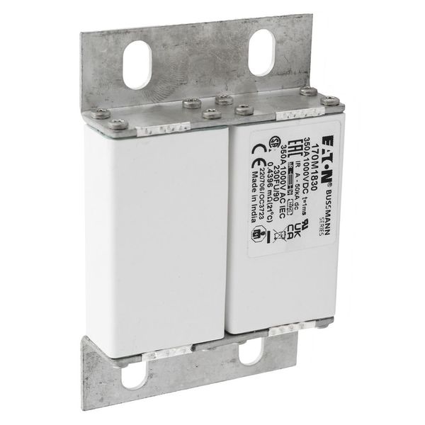 Fuse-link, high speed, 350 A, DC 1000 V, size 230, 24 x 78 x 115 mm, aR, IEC image 20