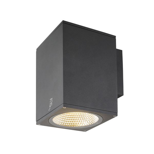 ENOLA SQUARE L, single outdoor LED surface-mounted wall light anthracite CCT 3000/4000K image 5