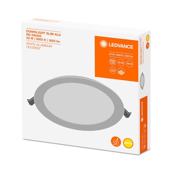 DOWNLIGHT SLIM ROUND 105 6 W 3000 K WT image 5