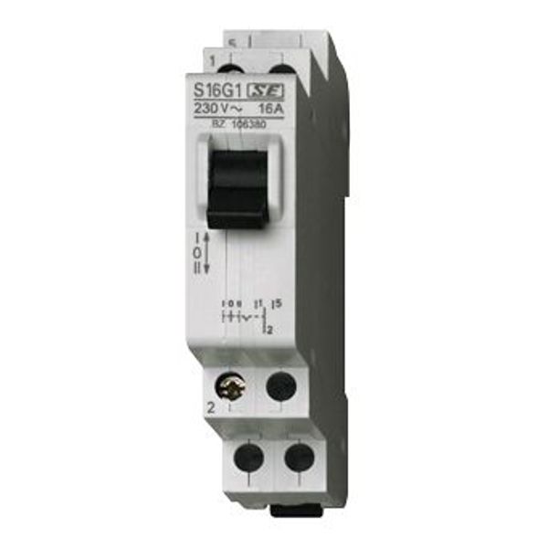 Modular Change-over Switch, 2 C/O, 1-O-2, 16A image 1