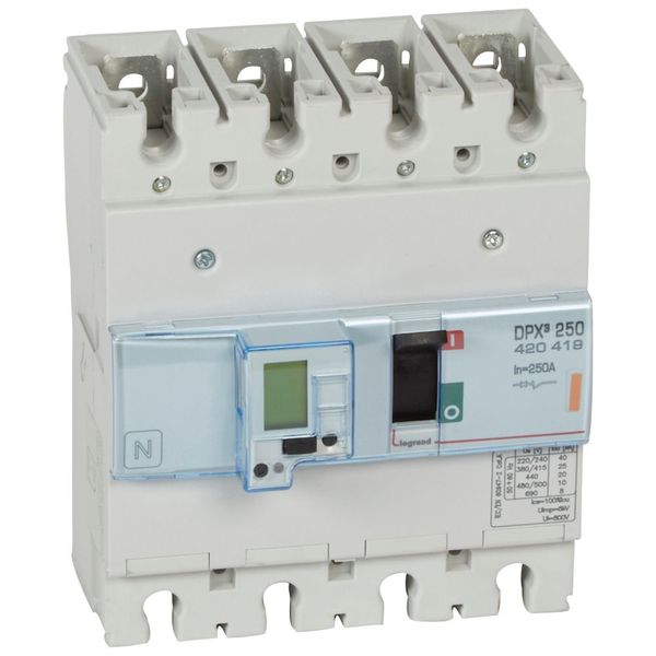 MCCB electronic + energy metering - DPX³ 250 - Icu 25 kA - 400 V~ - 4P - 250 A image 2