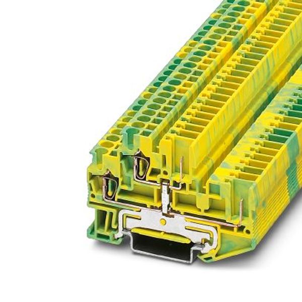 Protective conductor double-level terminal block image 2