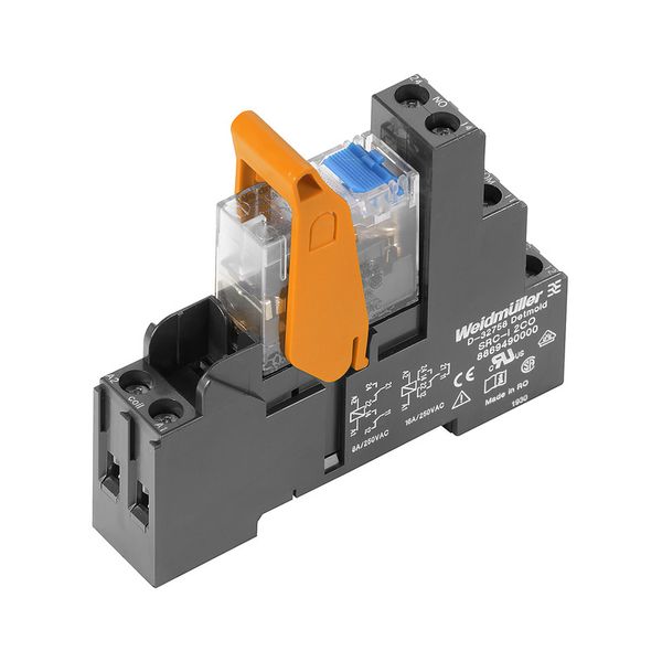 Relay module, 24 V DC, Green LED, Free-wheeling diode, 2 CO contact (A image 2