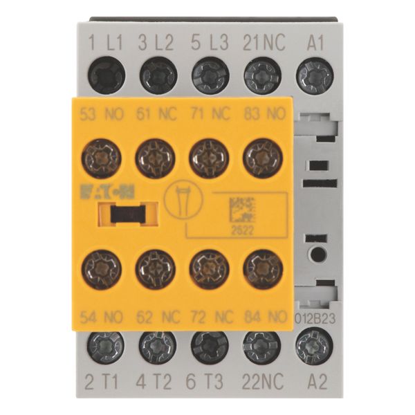 Safety contactor, 380 V 400 V: 5.5 kW, 2 N/O, 3 NC, 24 V DC, DC operation, Screw terminals, with mirror contact. image 4