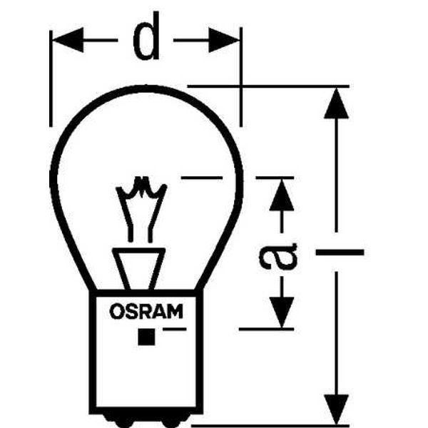 8024 40W 12V BA20D 100X1 OSRAM image 2