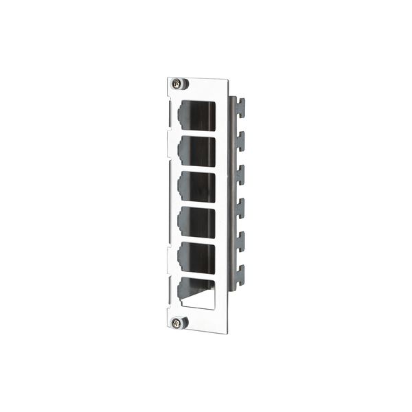 Modul module frame 3RU, 7HP 6 port stainless steel unequipped image 1