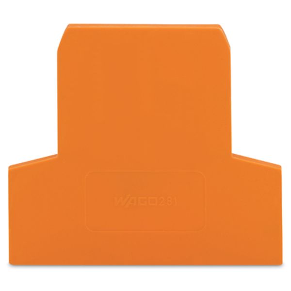 End and intermediate plate 2.5 mm thick orange image 2