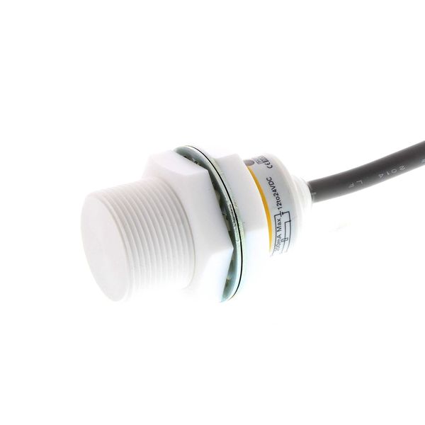 Proximity sensor, inductive, M30, shielded, 10 mm, DC, 2-wire, NO, 2 m E2FQ1015E image 1