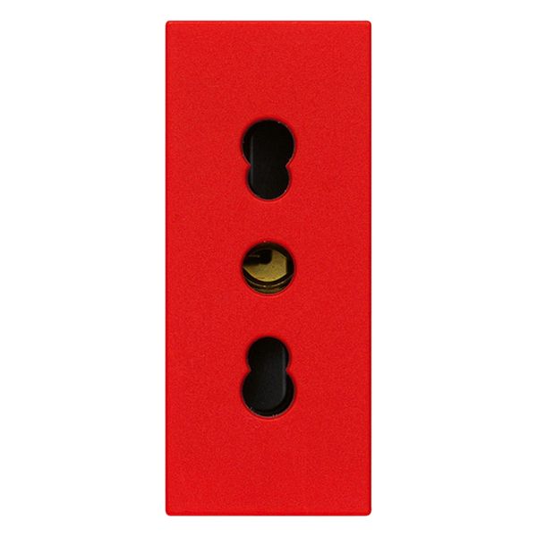 2P+E 16A P17/11 outlet red image 1