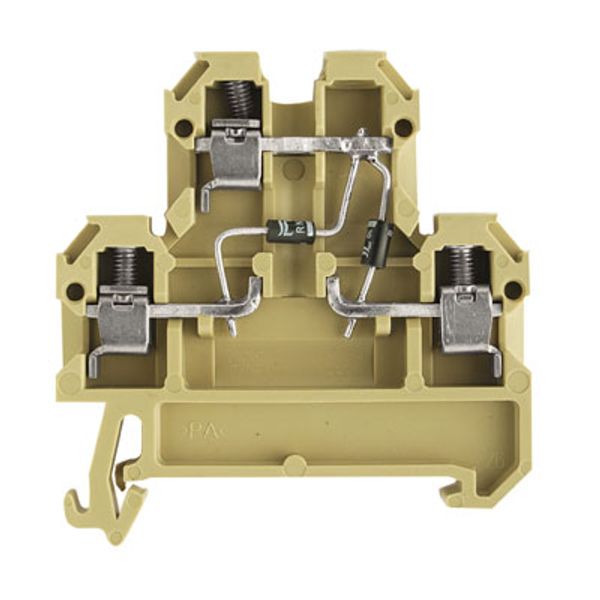 Component terminal block, Screw connection, 4 mm², 380 V, 10 A, 1 N 40 image 1