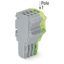 1-conductor female connector Push-in CAGE CLAMP® 1.5 mm² gray, green-y thumbnail 2