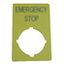 Emergency Stop label, 33x50mm thumbnail 2